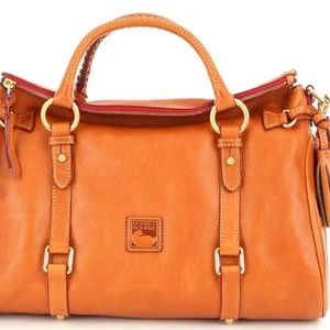 Dooney & Bourke  Florentine Leather Tasseled Satchel Bag
